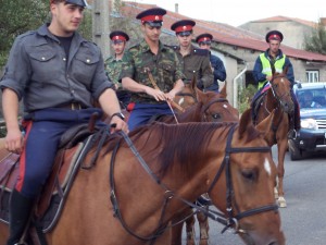 Arrivée des cavaliers Cosaques